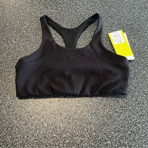 NWT All in Motion Girls Black Raceback  Sports Bra Size M